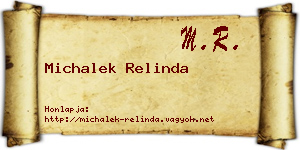 Michalek Relinda névjegykártya